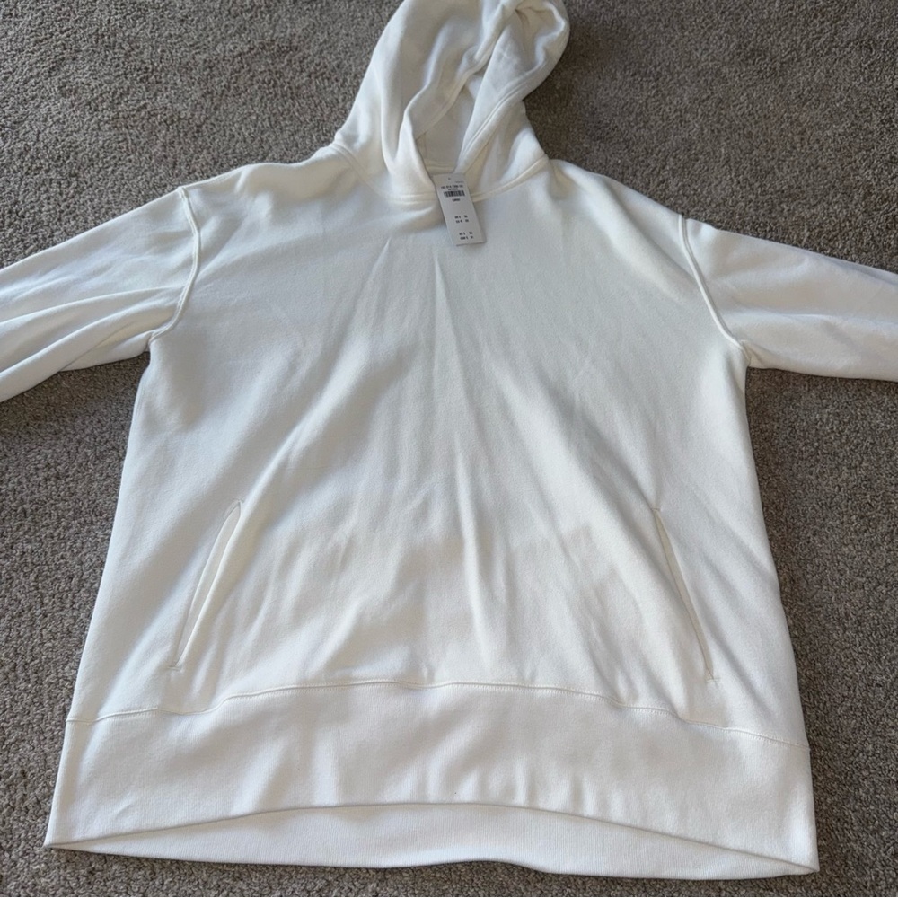 NWT! Abercrombie & Fitch - Soft AF White Hoodie - Large